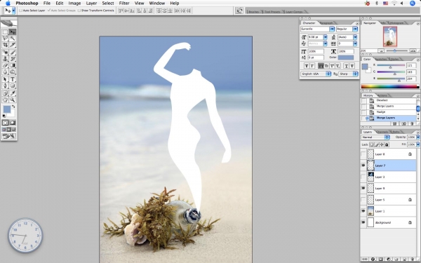 Creation of Smoky Women: Step 3